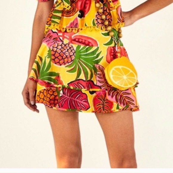 NWOT WOMENS FARM RIO FRUIT DREAM MINI SKIRT, SMALL - Picture 1 of 9